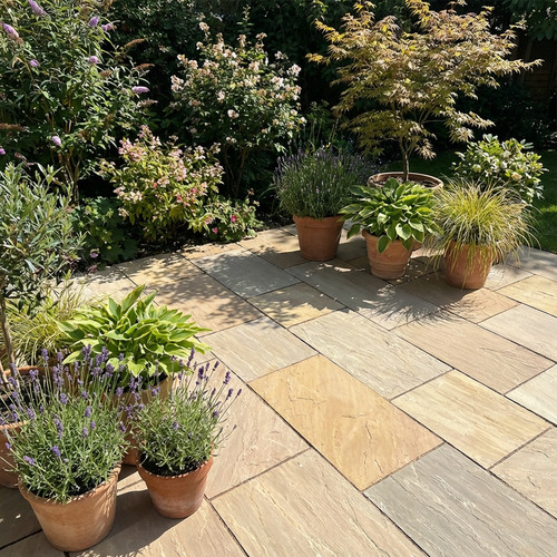 Indian sandstone paving - indian,