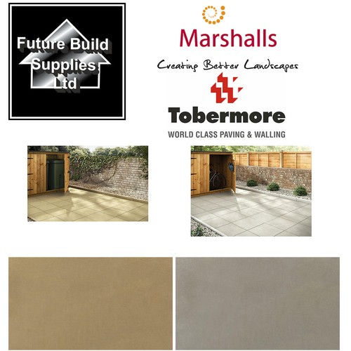 Paving slabs buff - buff, natural