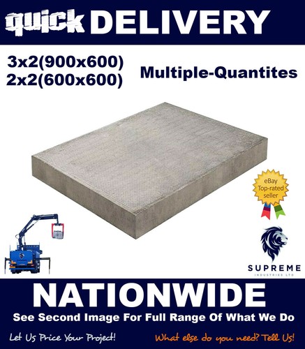 Concrete flags slabs - /, grey