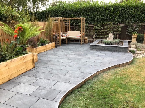 Black brazilian slate paving - brazilian,