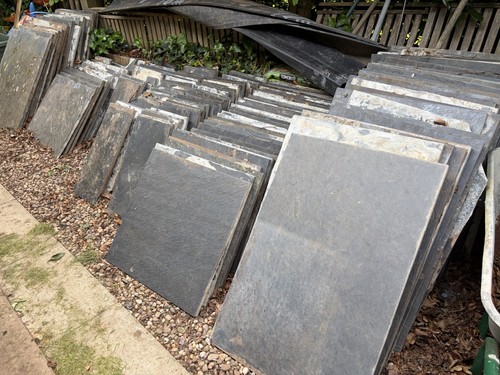 Slate paving slabs 47m 500 - slate,
